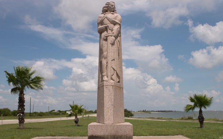 Half Million Dollar Statues of a Conquistador, a Missionary, a Pirate, and a&nbsp;Karankawa